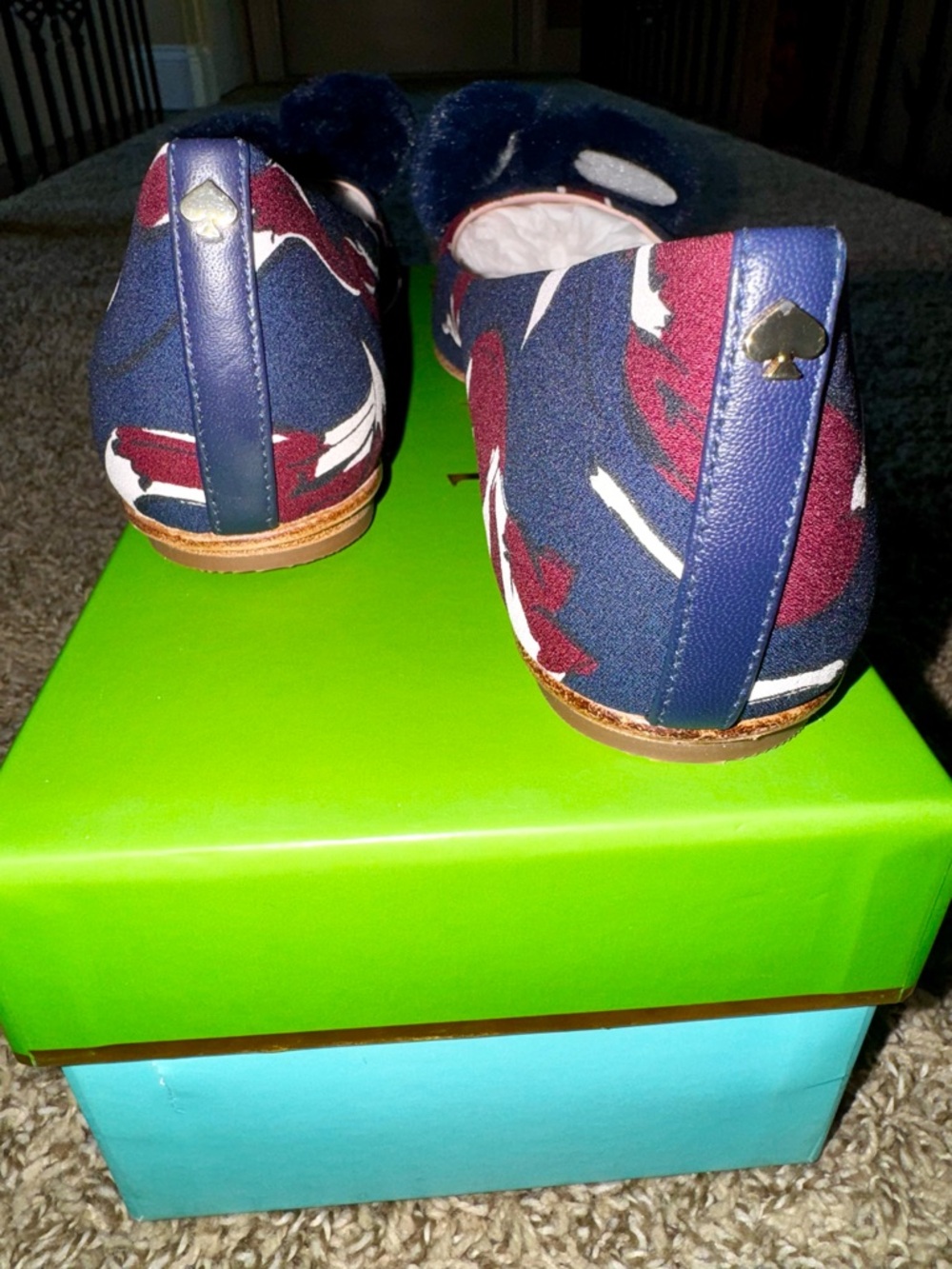 Kate Spade Elen Multi Navy Flats size 7 - Picture 4 of 8